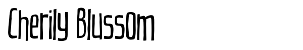 Cherily Blussom font preview